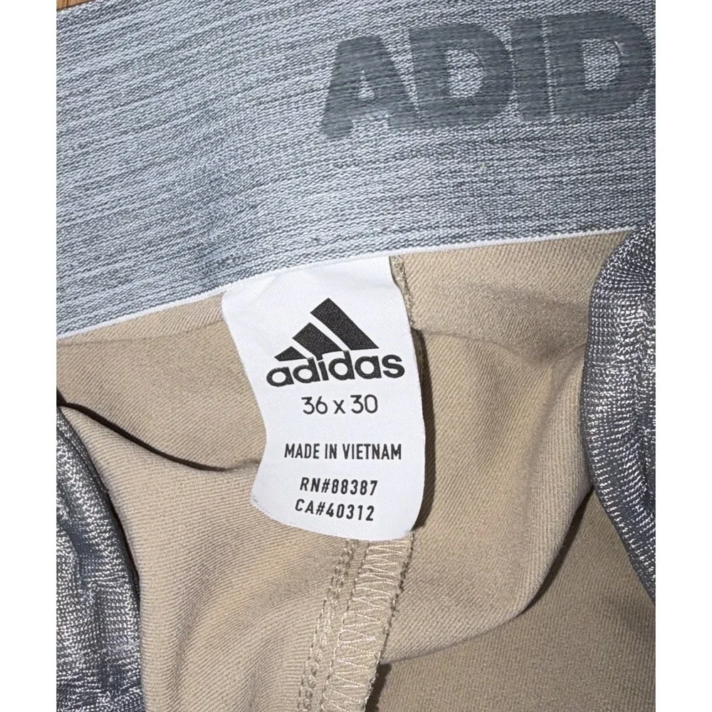 Adidas 365 Men's Golf‎ Pants 36x30 Tan Stretch Waistband